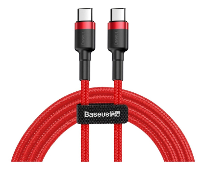 Kabel USB Baseus Kabel USB-C - USB-C PD QC 60W 3A 480Mb/s 2m czerwony